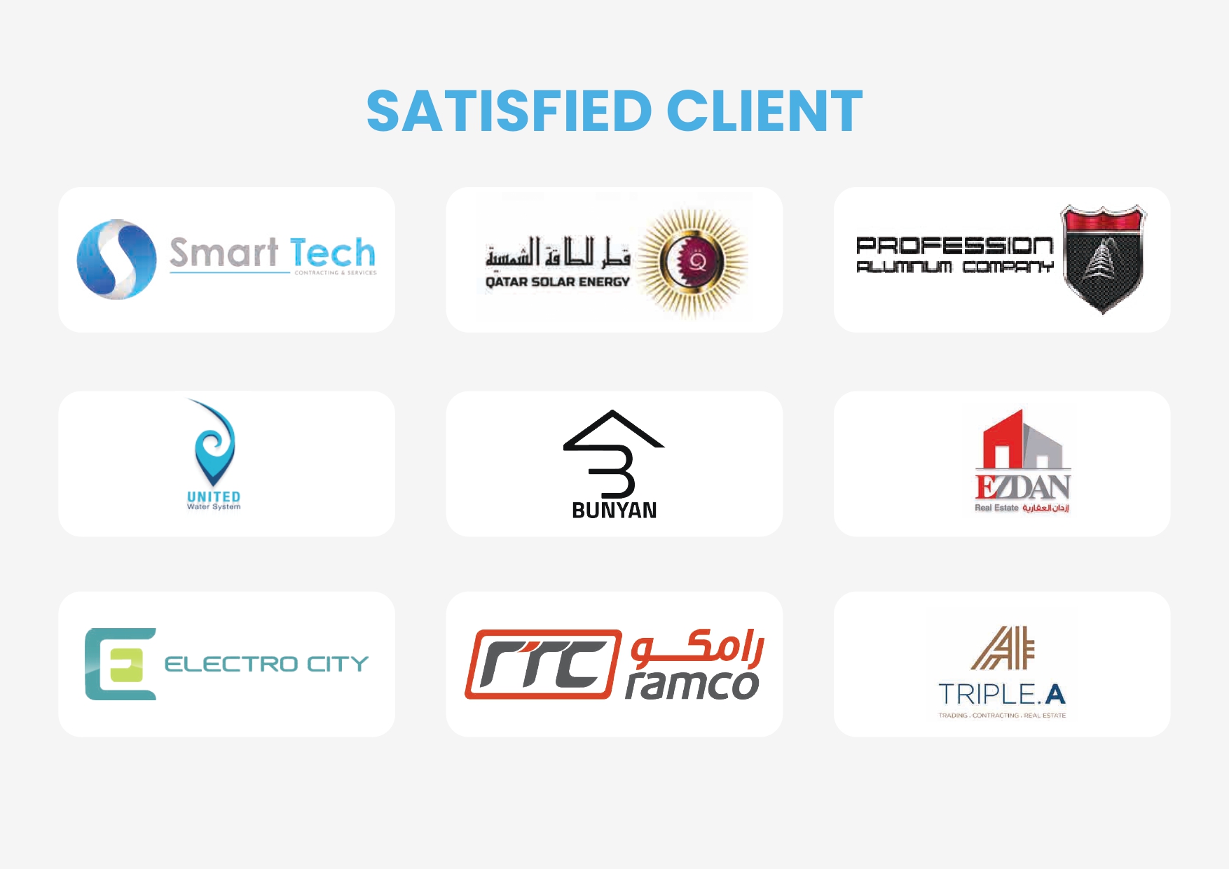 Our Satisfied Clients Portfolio